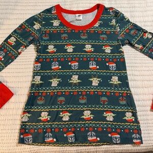 Hanna Andersson organic cotton Mandalorian Star Wars Grogu pajama set, size M